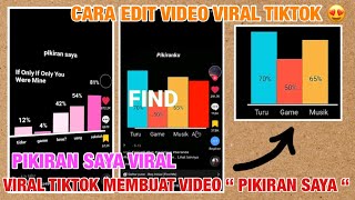 Trending TikTok , Cara membuat video “Pikiran saya” Yang lagi viral di tiktok | Traffic Viral 😍