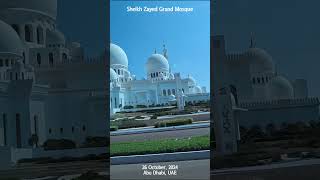 [4K] Sheikh Zayed Grand Mosque - Bus View (UAE Abu Dhabi) #shorts #uae #abudhabi #mosque #아부다비