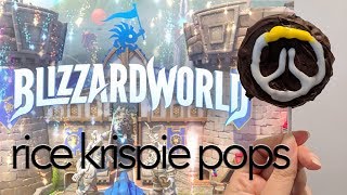 BlizzardWorld Overwatch Rice Krispie Pops Recipe || Gastrofork.ca