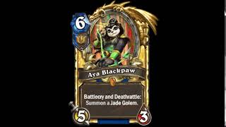 Golems are a girl's best friend! - Aya Blackpaw - Hearthstone