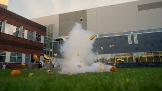 Exploding pumpkins with liquid nitrogen