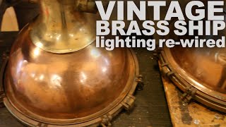 Polishing vintage ship lights