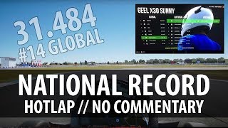 [Hotlap] National Record: KartKraft Geel X30 Sunny - 31.484