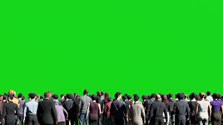 Crowd Green Screen Video | People Green Screen Animation