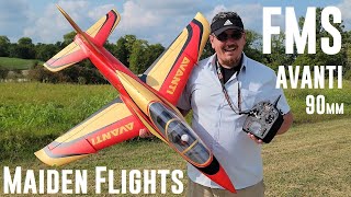 FMS - Avanti S - 90mm - 3X Maiden Flights