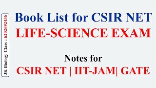 CSIR NET LIFE SCIENCE BOOK / Notes of CSIR NET LIFE SCIENCE, GATE, IIT JAM