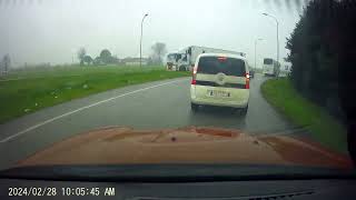 The worst dumbest driver ever caught on camera - dashcam - 2024 february 28