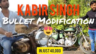 Kabir singh bullet modification 😍 / in just 30,000 / Royal Enfield #bulletmodification