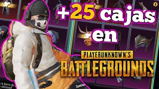 ABRIENDO CAJAS‼️en PUBG Mobile 😱 (+25 cajas en pubgm) ¿que tocará?