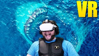 The Scariest MEGALODON Shark Attack in VR! (The Meg Experience)