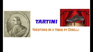 Tartini Variations on a theme by Corelli Piano Accompaniment HQ With Score by Land Channel