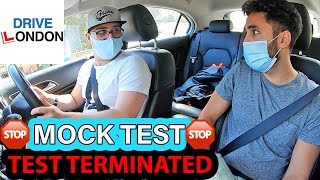 UK Driving test - Learner Driver Has Test Terminated - Mock Test - 2020