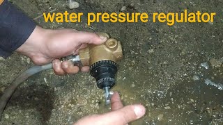 how to maintain Water pressure regulator valve