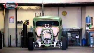 Nene NHRA - Ford 34 Drag Rat V8 Blower - Burnout