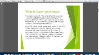 Engaging communities in water stewardship, Simon Mitchell (WWF)