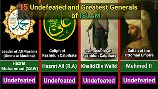 Top 15 Greatest Muslim generals in History | Undefeated Muslim Generals | The Timeline Charts