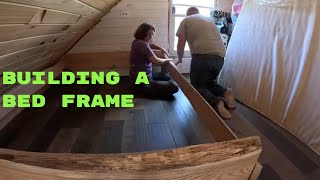 DIY Custom Bed Frame: Off Grid Cabin Build with Self-Milled Oak