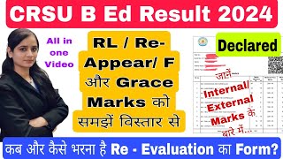 crsu result rl means|crsu latest update|crsu reappear form online 2024 | rl re fail #crsuupdate