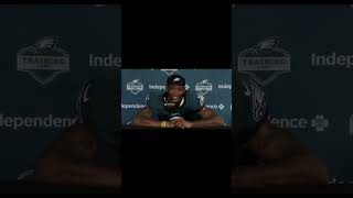 DevontaSmith on match up against Quinyon Mitchell #devontasmith #philadelphiaeagles #quinyonmitchell