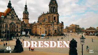 Dresden , Germany 🇩🇪 4k Walking tour |A Guided Walking Tour Adventure"