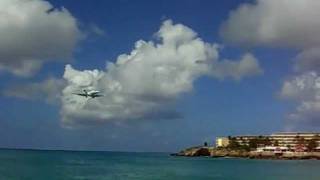 MAHO Beach Private Plane Land 2012-01-14