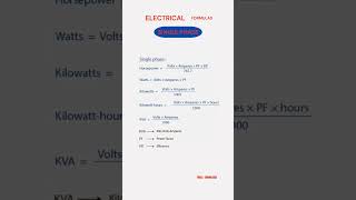 How To Calculate Single Phase Formula.