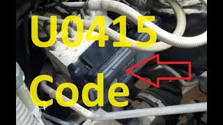 Causes and Fixes U0415 Code: Invalid Data Received From Anti-Lock Brake System (ABS) Control Module