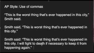 AP Style: Commas (Part 4 of 4)