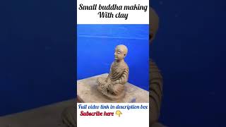 Small Buddha murti making with clay | #shorts