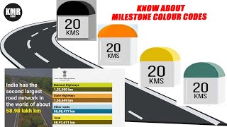 Know about Indian Roads Milestone Color Codes | Highway Roads | Indian Roads | KMR CORP