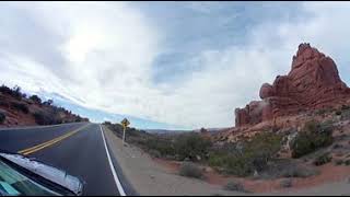 360 Degree Video Arches National Park Drive to Garden of Eden View Point Part 7