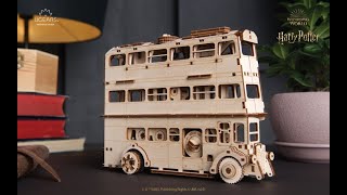 UGEARS Harry Potter Knight Bus - Wooden Bus Model Kits 3D Puzzles for Adults