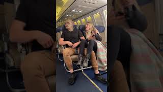 He Scared His Girlfriend On The Plane!