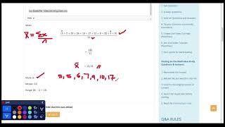 Find the mean, mode, median and range of the following - MathsGee #Study Questions & Answers Club