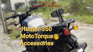 RE Hunter 350 Accesories MotoTorque #royalenfield #hunter350 #accessories #bikemodification #re