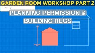 Garden Room Workshop: Part 2. Planning permission & Building regs