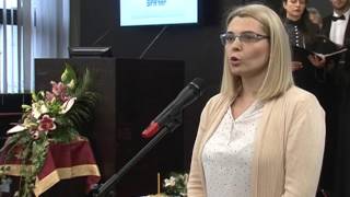 Beograd, Tijana Blagojevic, predsednica opstine Vracar, obracanje prisutnima na proslavi Svetog Save