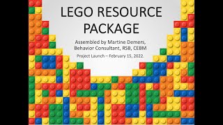 NEW CEBM PROJECT! The LEGO Resource Package