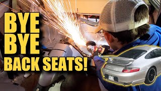 Porsche 911 Tesla Swap #11 - Cutting Out the Back Seats