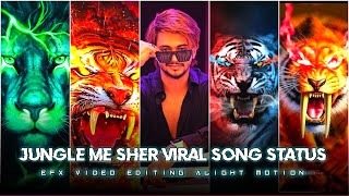 JUNGLE ME SHER || Instagram Viral Song || Viral Song Status ||  Jungle Me Sher Bago Me Mor DJ #xml