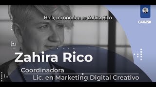 Zahira Rico, Coordinadora de la Licenciatura en Marketing Digital Creativo