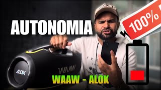 🌟TESTES DE BATERIA em 100% - WAAW by ALOK HYPERBOOM 1000.