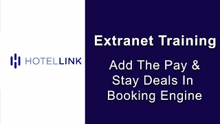 Extranet demo - Booking Engine | Add Pay and Stay Deals