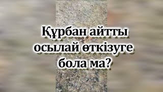 Құрбан айтты осылай өткізуге бола ма?