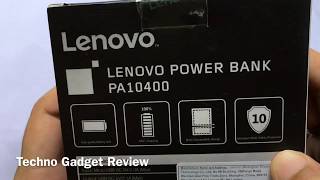 Lenovo PA Powerbank 10400mah Unboxing & Details