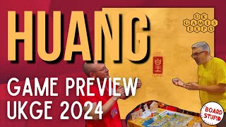 UKGE 2024: Huang, the DEFINITIVE Reiner Knizia Yellow and Yangtze Remake. Preview with Phalanx Games