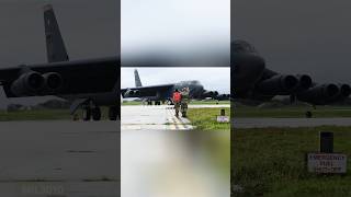 US Air Force B-52H bombers on Guam Island.