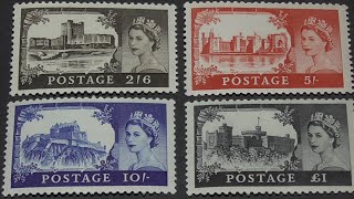 The Castle High Value Series Stamps #philately #stamps #philatelic