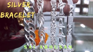 Men's Silver Bracelet Design With Weight and Price  चांदी का ब्रेसलेट #silver #shortvideos