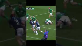 Good Tackle by Ireland ￼